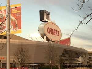 Arrowhead Stadium sunset