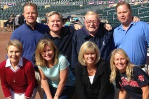 Rollins family photo at Target Field home of the Twins